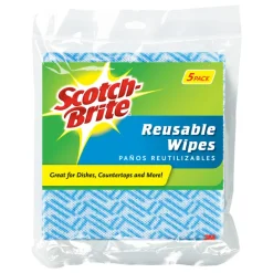 3M General Scotch-Brite Purpose Machine Washable Microfiber Reusable Wipes 11.5x19.5 in. (Pack of 24)