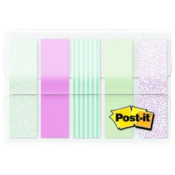 3M Post-it .47 in. W X 1.7 in. L Assorted Standard Flag 1 pad