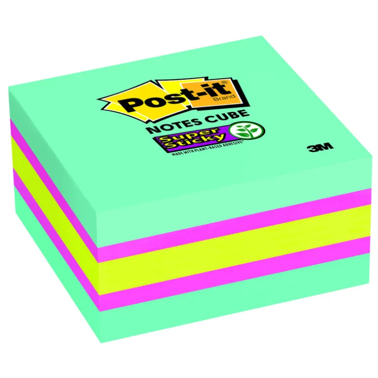 3M Post-it 3 in. W X 3 in. L Assorted Sticky Notes 1 pad