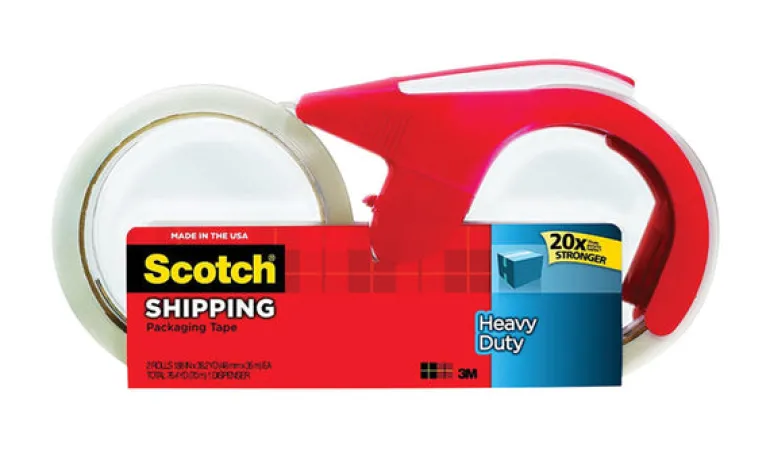 3M Scotch 1.88 in. W X 38.2 yd L Heavy-Duty Packaging Tape with Dispenser 2 pk