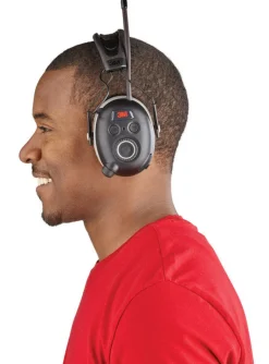 3M WorkTunes 24 dB Soft Foam Bluetooth Earplugs/Earphones w/Mic Black 1 pair