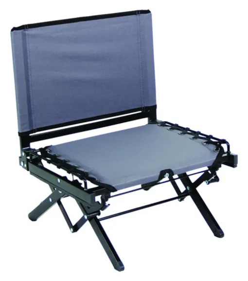 Mac Sports Steel Frame Black/Gray 225 lbs. Capacity Stadium Folding Chair (Pack of 4)