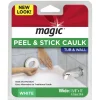 Magic Peel & Stick Tub and Wall White Moisture Resistant Caulk Strips 1-5/8 in. x 11 ft. (Pack of 6).