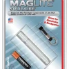 Maglite Solitaire 2 lumens Silver Incandescent Flashlight With Key Ring AAA Battery