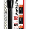 Mag-Lite Aluminum Black 173 lm. C-Battery Non-Rechargeable LED Flashlight 8-9/16 H in.