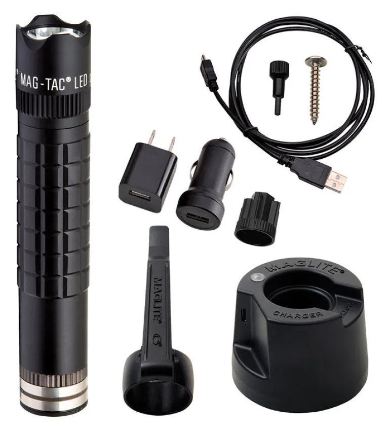 Maglite Magtac 543 lm Black LED Rechargeable Flashlight LifePO4 Battery