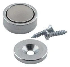 Magnet Source .25 in. L X .625 in. W Silver Super Latch Magnets 16 lb. pull 2 pc