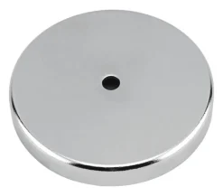 Magnet Source .303 in. L X 2.04 in. W Silver Round Base Magnet 25 lb. pull 1 pc