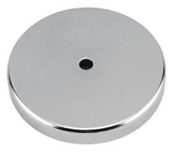 Magnet Source .44 in. L X 3.2 in. W Silver Round Base Magnet 95 lb. pull 1 pc