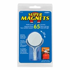 Magnet Source .5 in. L X 1.5 in. W Silver Magnetic Hook 65 lb. pull 1 pc