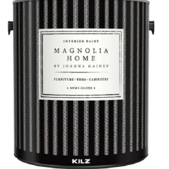 Magnolia Home by Joanna Gaines KILZ Semi-Gloss White Base 1 Styrene Acrylic Cabinet and Trim Paint (Pack of 4)