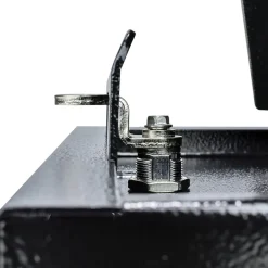 Mail Boss Package Master Modern Galvanized Steel Post Mount Black Locking Mailbox