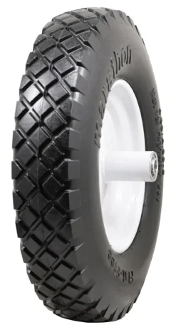 Marathon 8 in. D X 15.5 in. D 500 lb. cap. Centered Wheelbarrow Tire Polyurethane 1 pk