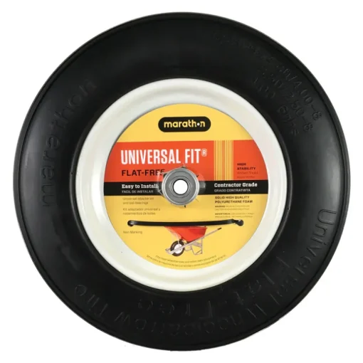Marathon Universal Fit 8 in. D X 14.5 in. D 300 lb. cap. Centered Wheelbarrow Tire Polyurethane 1 pk