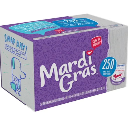 Mardi Gras Dinner Napkins 1 ply 1 pk (Pack of 12)