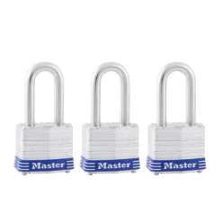 Master Lock 3-3/16 in. H X 1-9/16 in. W X 27/32 in. L Steel 4-Pin Cylinder Exterior Padlock