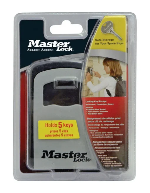 Master Lock 5-7/32 in. H X 1-11/16 in. W X 3-1/4 in. L Steel 4-Digit Combination Lock Box