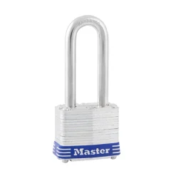 Master Lock 1-5/16 in. H X 1-5/8 in. W X 1-9/16 in. L Laminated Steel Double Locking Exterior Padloc