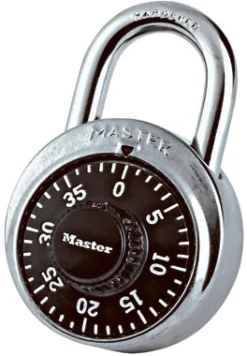 Master Lock 1-1/2 in. H X 2 in. W Laminated Steel 4-Pin Cylinder Exterior Padlock