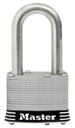 Master Lock 3.18 in. H X 1-3/4 in. W Stainless Steel 4-Pin Tumbler Marine Padlock