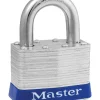 Master Lock 1-1/2 in. H X 2 in. W Steel 4-Pin Cylinder Exterior Padlock