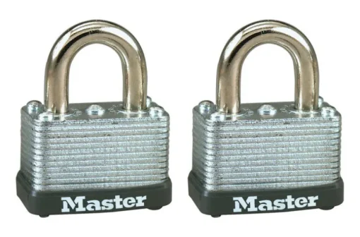 Master Lock 15/16 in. H X 13/16 in. W X 1-1/2 in. L Steel Warded Locking Warded Padlock