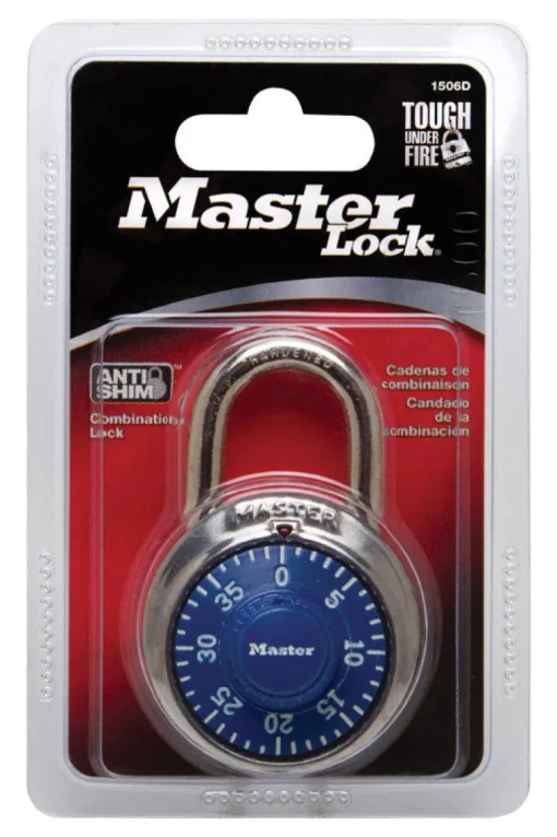 Master Lock 2 in. H X 1-7/8 in. W Steel Anti-Shim Technology Combination Padlock