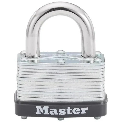 Master Lock 1-1/16 in. H x 1 in. W x 1-3/4 in. L Laminated Steel Warded Locking Padlock 1 pk Keyed Alike (Pack of 12)