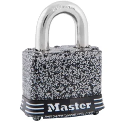 Master Lock 1-5/16 in. H X 1 in. W X 1-9/16 in. L Steel Double Locking Weather-Resistant Padlock