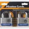 Master Lock 1-1/2 in. H X 7/8 in. W X 2 in. L Steel 4-Pin Cylinder Exterior Padlock