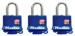 Master Lock 2-3/16 in. H X 2-1/2 in. W Steel Dual Ball Bearing Locking Weather-Resistant Padlock