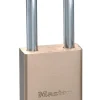 Master Lock 1-9/16 in. H X 3/4 in. W X 1-3/4 in. L Brass 5-Pin Cylinder Exterior Padlock