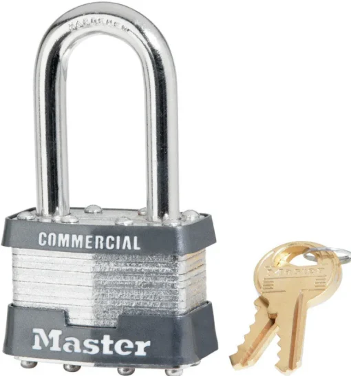 Master Lock 1-5/16 in. H x 1 in. W x 1-3/4 in. L Laminated Steel 4-Pin Cylinder Padlock 6 pk Keyed Alike (Pack of 6)