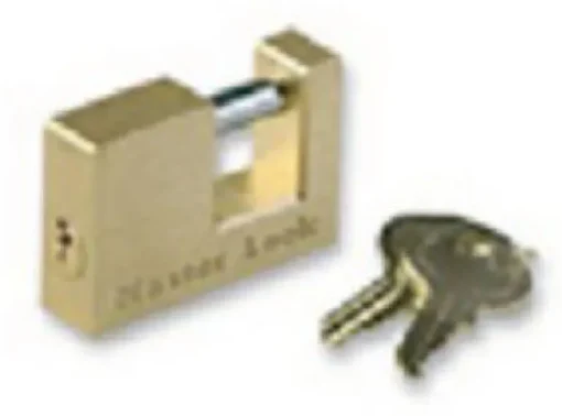 Master Lock 1.06 in. H X 3.14 in. W X 6.76 in. L Brass Pin Tumbler Padlock