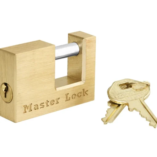Master Lock 1.06 in. H X 3.14 in. W X 6.76 in. L Brass Pin Tumbler Padlock