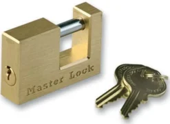 Master Lock 1.06 in. H X 3.14 in. W X 6.76 in. L Brass Pin Tumbler Padlock