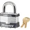 Master Lock 2 in. W Steel Pin Tumbler Exterior Padlock