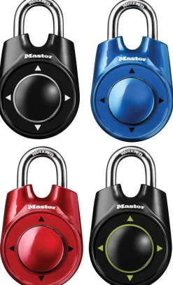 Master Lock 1500id 2-1/8" Speed Dial Set Your Own Combination Directional Padlock Assorted Colors