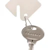 Master Lock Plastic White Rectangle Key Tag