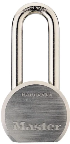 Master Lock Solid Steel Body 2 L in. Shackle Contractor Grade Padlock 2-1/2 W in.