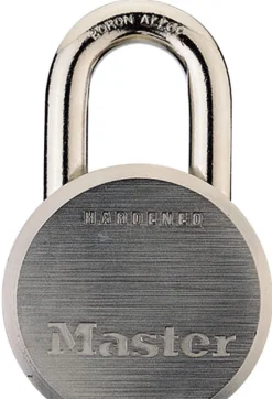 Master Lock Solid Steel Contractor Grade Padlock 7/16 Dia. x 1-1/8 L x 2-1/2 W in.