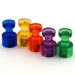 Master Magnetics .625 in. Neodymium Magnetic Push Pins 35 MGOe Assorted 10 pc.