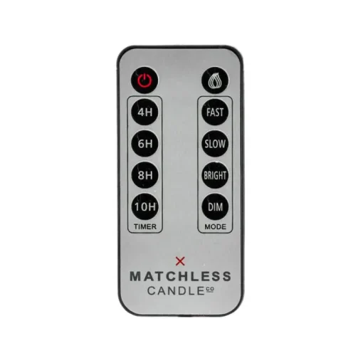 Matchless Candle Co Darice Silver Unscented Scent Candle Remote