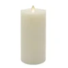 Matchless Ivory Vanilla Honey Scent Pillar Flameless Flickering Candle 7.5 in. H x 3.5 in. Dia. (Pack of 4)