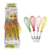 Max Force 2 in. W x 10 in. L Assorted Colors Silicone Egg Beater/Wisk (Pack of 18)