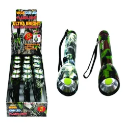 Max Force 250 lumens Camouflage LED COB Flashlight AAA Battery (Pack of 15)