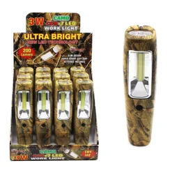 Max Force 200 lumens Camouflage LED Work Light Flashlight AAA Battery (Pack of 12)