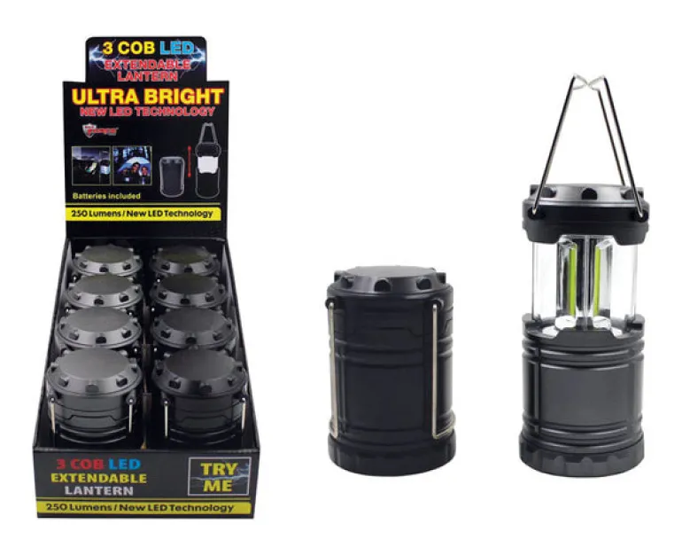Max Force Cob Assorted Extendable Lantern (Pack of 8)