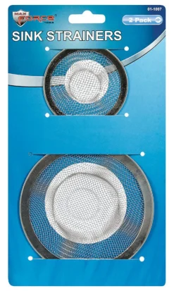 Max Force Silver Metal Sink Strainer (Pack of 36)