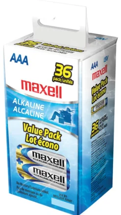 Maxell 723815 Aaa Cell Alkaline Batteries 36 Count